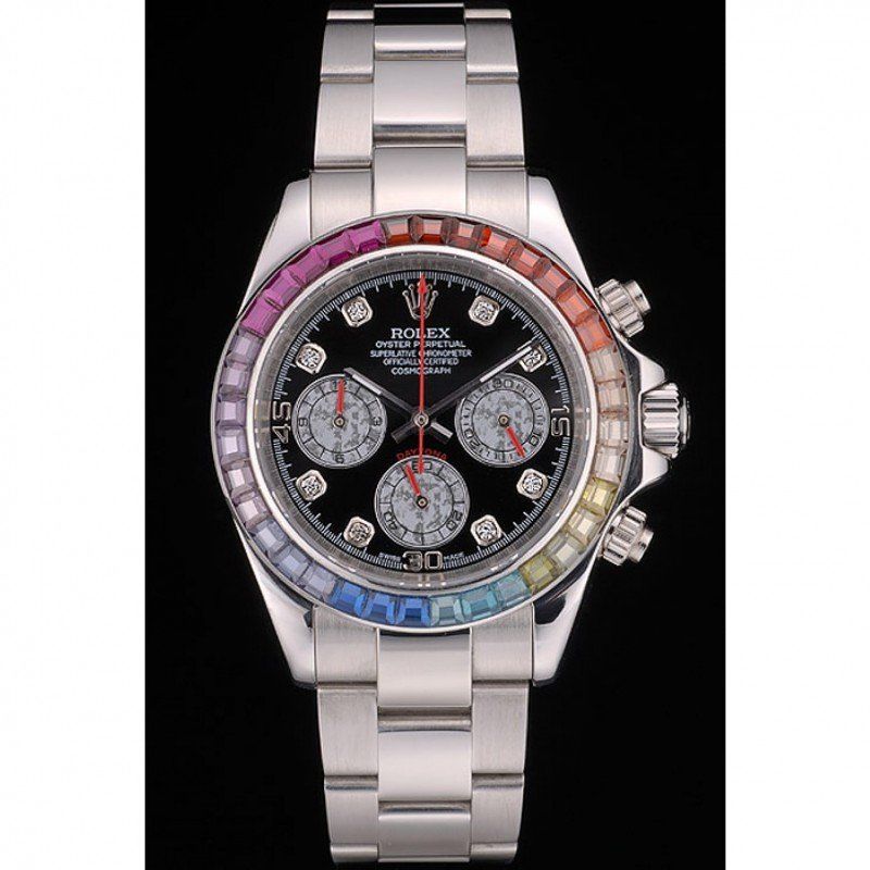 Replica Rolex Daytona 39mm Black Dial 80250